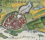 Plan von Hamburg um 1660
